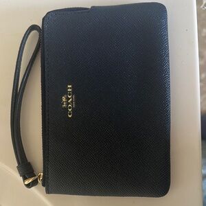 Coach Navy Wristlet